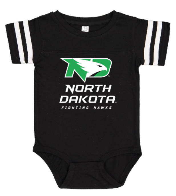 *UND Infant Jersey Onsie - Black