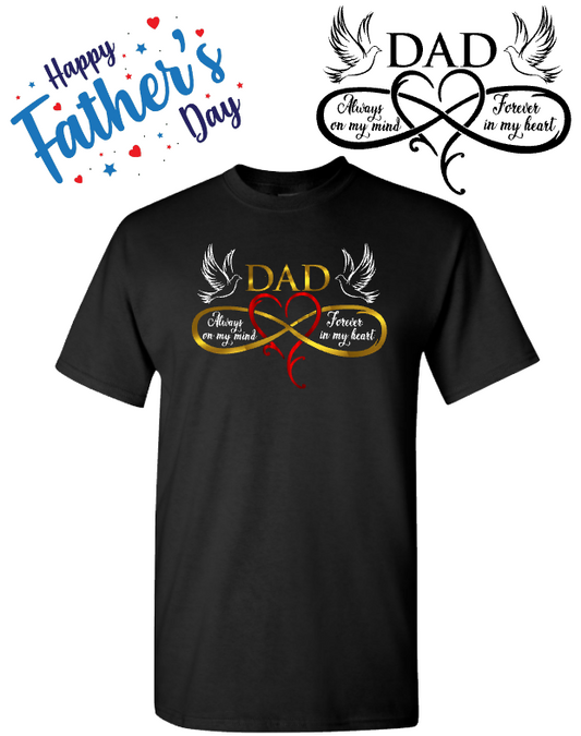 Father's Day - Always in My Heart - Black