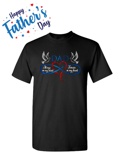 Father's Day - Always in My Heart - Black