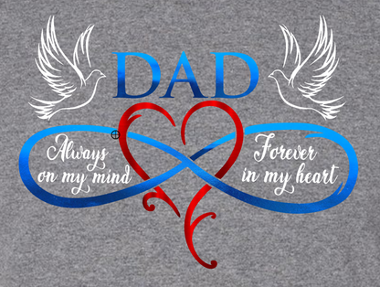 Father's Day - Always in My Heart - Gray
