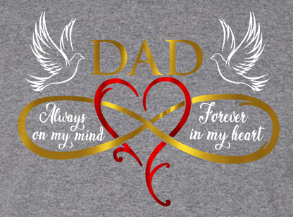Father's Day - Always in My Heart - Gray