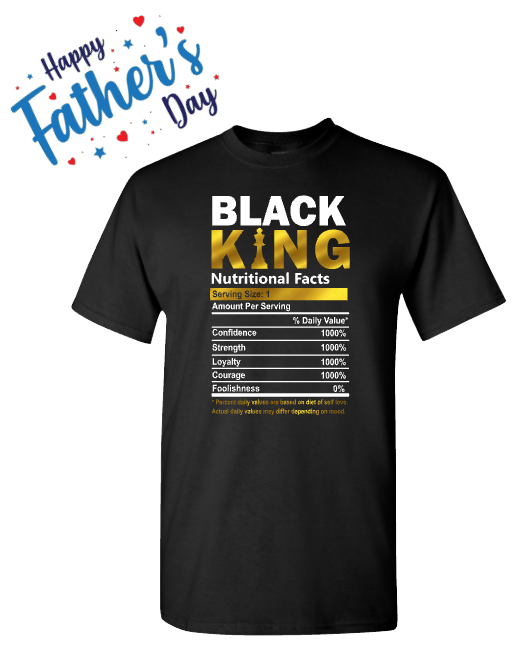 Father's Day - Black King Nutrition Facts - Black