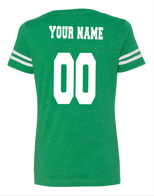 *UND Womens T-Shirt Jersey - Glitter - Green
