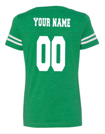 *UND Womens T-Shirt Jersey - Glitter - Green