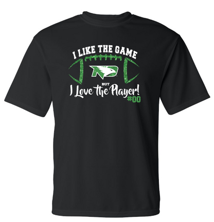 *UND DRI FIT - Black T-shirt - Glitter I love the Player