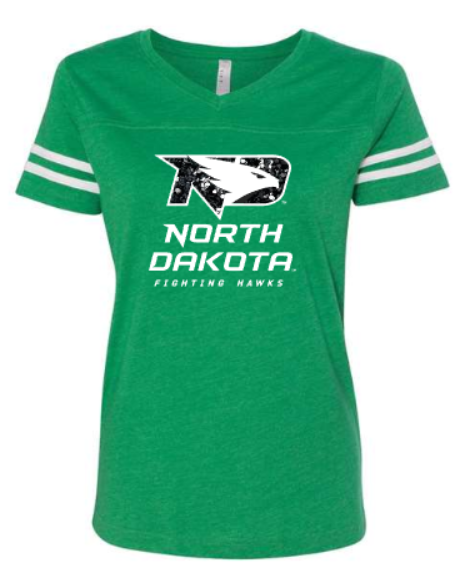 *UND Womens T-Shirt Jersey - Glitter - Green