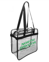 *UND Clear Tote with Zippered Top - Matte ND Green