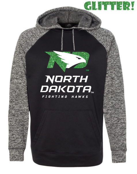 *UND Football Hoodie - Cosmic Fleece Glitter