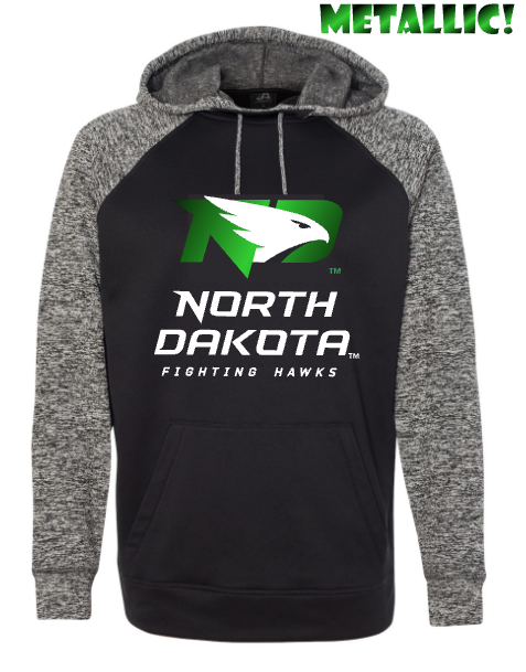 *UND Football Hoodie - Cosmic Fleece Metallic