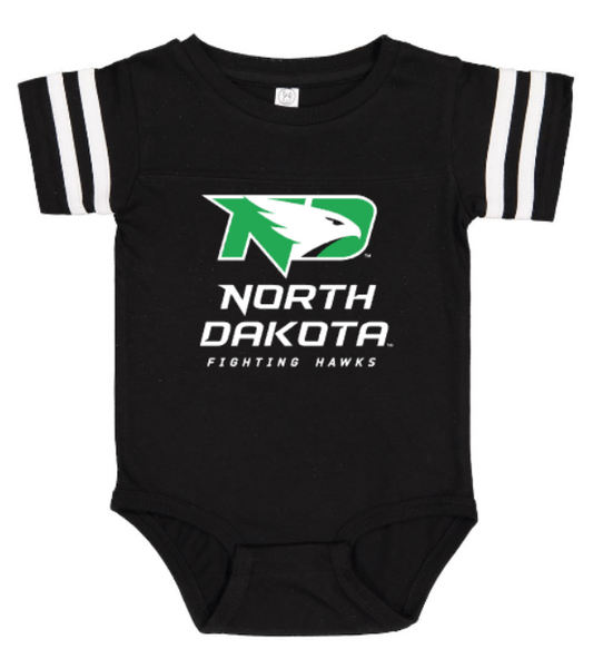 *UND Infant Jersey Onsie - Black