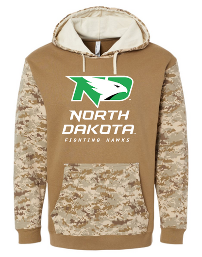 *UND Football Hoodie - Hooded Sweatshirt - Military Appreciation