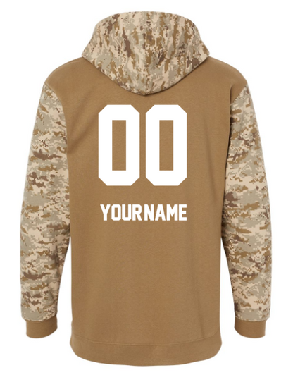 *UND Football Hoodie - Hooded Sweatshirt - Military Appreciation