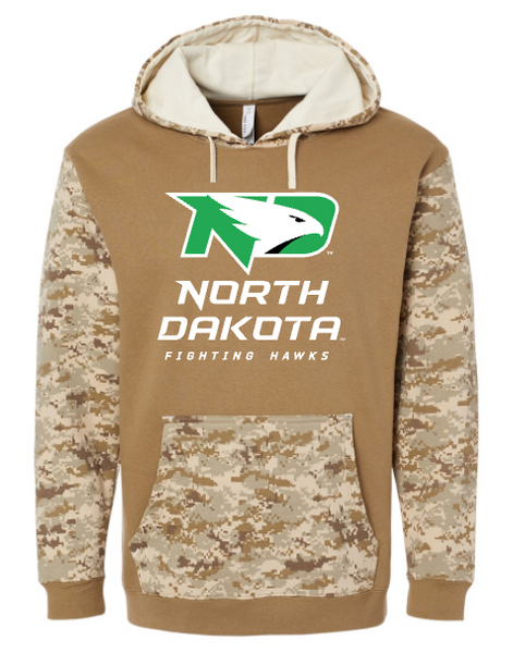 *UND Football Hoodie - Hooded Sweatshirt - Military Appreciation